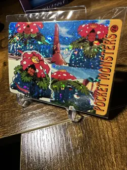 Pokemon Japanese Bandai Vending Machine Pocket Monsters #16 Venusaur Prism - Image 2
