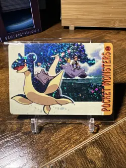 Pokemon Bandai Prism Vending Machine Pocket Monsters #18 Lapras Prism Holo - Image 1