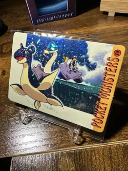 Pokemon Bandai Prism Vending Machine Pocket Monsters #18 Lapras Prism Holo - Image 2