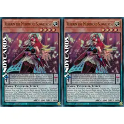 REFRAIN THE MELODIOUS SONGSTRESS 2x • Ultra R • MP25 EN180 • 1Ed • Yugioh! - Image 1