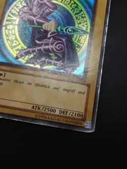 YUGIOH 2003 | DARK MAGICIAN | SDY-G005 | OLD PRINT GERMAN | GOOD (HEAVY PLAYED) - Image 5