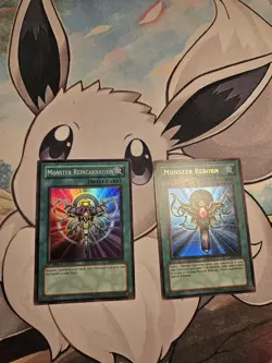 yugioh monster reborn lob-118/ Reincarnation Rds-en045 - Image 1