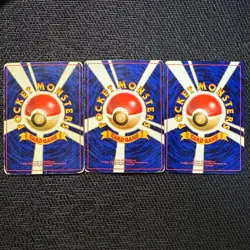 Charizard Venusaur Blastoise 3 Set Base Set Pokemon Card Old Back 1996 Japanese - Image 2