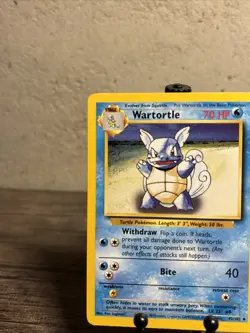 Wartortle 42/102 - Uncommon 1999 English Base Set Pokemon Card - Fast Ship-LP!! - Image 2