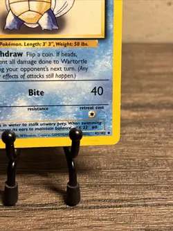 Wartortle 42/102 - Uncommon 1999 English Base Set Pokemon Card - Fast Ship-LP!! - Image 5