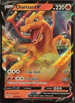 Charizard V 019/189 - Darkness Ablaze Pokemon TCG Holo Ultra Rare 2020 - NM Card - Image 1