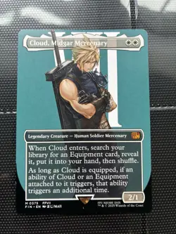 [Magic The Gathering TCG Final Fantasy] Cloud, Midgard Mercenary 0375 Non-Foil - Image 1