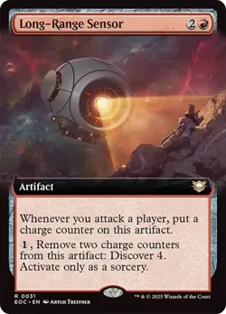 MTG - Long-Range Sensor - Extended Art - Edge of Eternities Magic the Gathering - Image 1