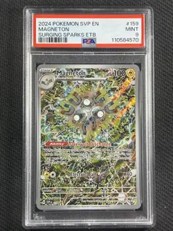 Pokemon Cards PSA 9 MINT Magneton Surging Sparks ETB Promo S&V #159 - Image 1