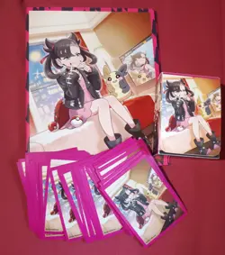 Pokemon Marnie Japanese Trainer Collection Binder + Deck Box + 60 Sleeves - Image 1