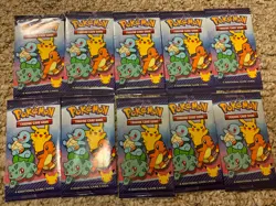 Pokemon 25th Anniversary McDonalds 2021 Promo Sealed Pack lot of (10) In Hand! - Image 1