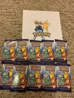 Pokemon 25th Anniversary McDonalds 2021 Promo Sealed Pack lot of (10) In Hand! - Image 2