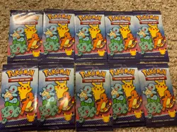 Pokemon 25th Anniversary McDonalds 2021 Promo Sealed Pack lot of (10) In Hand! - Image 3