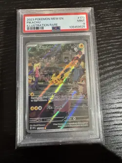 Pokemon TCG Pikachu Scarlet Violet 151 English Full Art Graded PSA 9 - Image 1