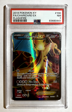 PSA 7 CHARIZARD EX #100 FULL ART HOLO NM-MT 2014 POKEMON FLASHFIRE TCG - Image 1