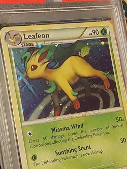 Pokemon PSA 8 Leafeon FULL HOLO BLEED 13/95 Call of Legends Rare 2011 Foil NM-MT - Image 4