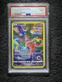 Deoxys GG12/GG70 Full Art MINT PSA 9 Pokemon SWSH Crown Zenith - 2023 - Image 1