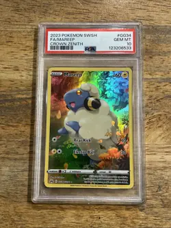 GRADED PSA 10 2023 Pokemon SWSH FA/Mareep Crown Zenith #GG34 - Image 1