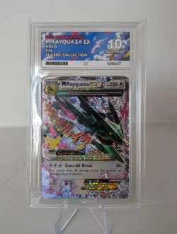 Pokemon TCG M Rayquaza EX Celebrations Classic Collection Gem Mint Ace 10 - Image 1