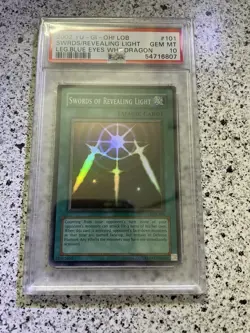 2002 Yu-Gi-Oh! Swords of Revealing Light LOB-101 PSA 10 GEM MINT - Image 2