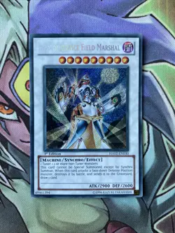 HA02-EN030 Ally Of Justice Field Marshal Secret Rare 1st Edition NM Yugioh Card - Image 1