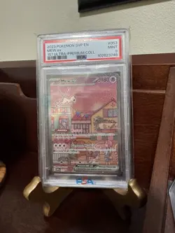 2023 Mew ex 053 Sv: Scarlet & Violet Promo Cards Black Star Holo PSA 9 - Image 1