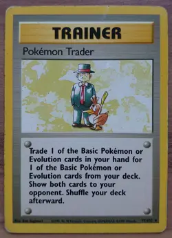 Pokemon Trader 77/102, Rare, Base Set, Unlimited, Pokemon Card - Image 5