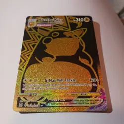 Pikachu VMAX Ultra Rare Full Art Gold Pokemon Card Lost Origins TG29/TG30 - Image 3