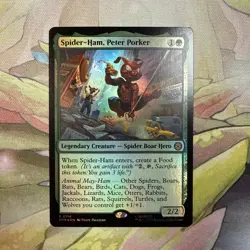 Spider-Ham, Peter Porker (Foil) - 0114 - Marvel's Spider-Man MTG - Image 1
