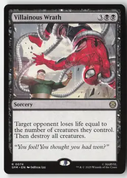 MTG - Villainous Wrath R Marvel's Spider-Man 74 LP-NM - Image 1