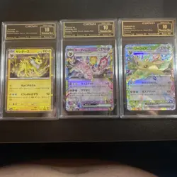 Pokemon Slabs Graded 10 Features Leafeon, Jolteon, And Espeon - Image 1