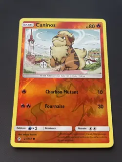 CANINOS REVERSE - POKEMON 21/214 SL10 ALLIANCE INFAILLIBLE NEUF FR - Image 1