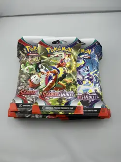 Pokemon Scarlet and Violet Base Set Sleeved Booster Packs Lot of 19 - Image 1