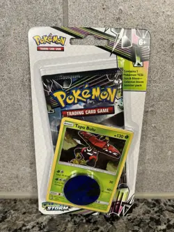 Pokemon Sun & Moon Celestial Storm 1 Pack Blister Tapu Bulu Sealed - Image 1