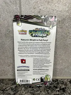 Pokemon Sun & Moon Celestial Storm 1 Pack Blister Tapu Bulu Sealed - Image 2