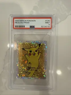 PIKACHU PSA 9 1999 MERLIN POKEMON #S30 PRISM - Image 1