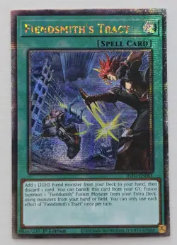 FIENDSMITH'S TRACT INFO-EN061 QUARTER CENTURY SECRET RARE 1ST EDITION YU-GI-OH - Image 1