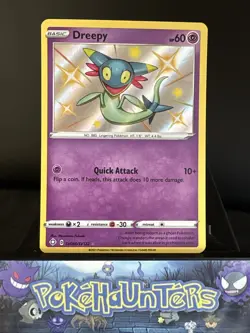 Pokemon Card Dreepy SV060/SV122 Shining Fates Shiny Vault Holo Rare NM - Image 1