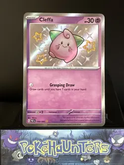 Pokemon Card Cleffa 150/091 Paldean Fates Baby Shiny Rare Near Mint - Image 1