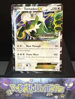 Pokemon Card Tornadus EX BW96 Legendary Treasures Prerelease Promo Light Play - Image 1