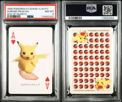 Large Psa8 Good Individual Naminori Pikachu Playing Cards 1998 Pokemon Card - Image 3