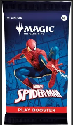 MTG Spider Man Play Booster Pack IN HAND SHIPS IMMEDIATELY - Image 1