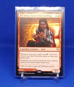 MTG Kaldheim Birgi, God of Storytelling / Harnfel, Horn of Bounty Near Mint - Image 1