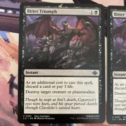 2x Bitter Triumph - The Lost Caverns of Ixalan - Magic the Gathering MTG - Image 2