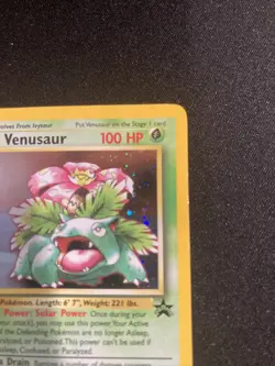 2000 Pokemon VENUSAUR Holo BLACK STAR PROMO Set Card #13 RARE WOTC As Is - Image 4