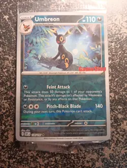 Pokemon TCG Umbreon 130/197 Scarlet and Violet Promo GAMESTOP NEVER OPENED - Image 2