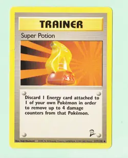 Pokemon 2000 Super Potion 117/130 Trainer - Image 1