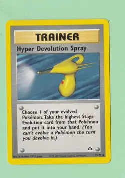 Pokemon 2001 Hyper Devolution Spray 73/75 Trainer - Image 1