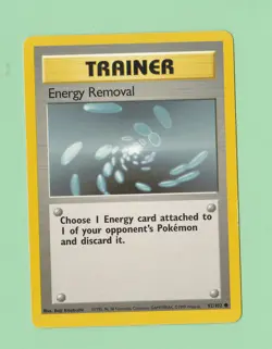 Pokemon 1999 Energy Removal 92/102 Trainer - Image 1