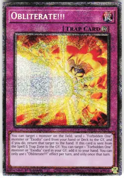Obliterate!!! MP25-EN029 Yugioh TCG Starlight Rare NM - Image 1